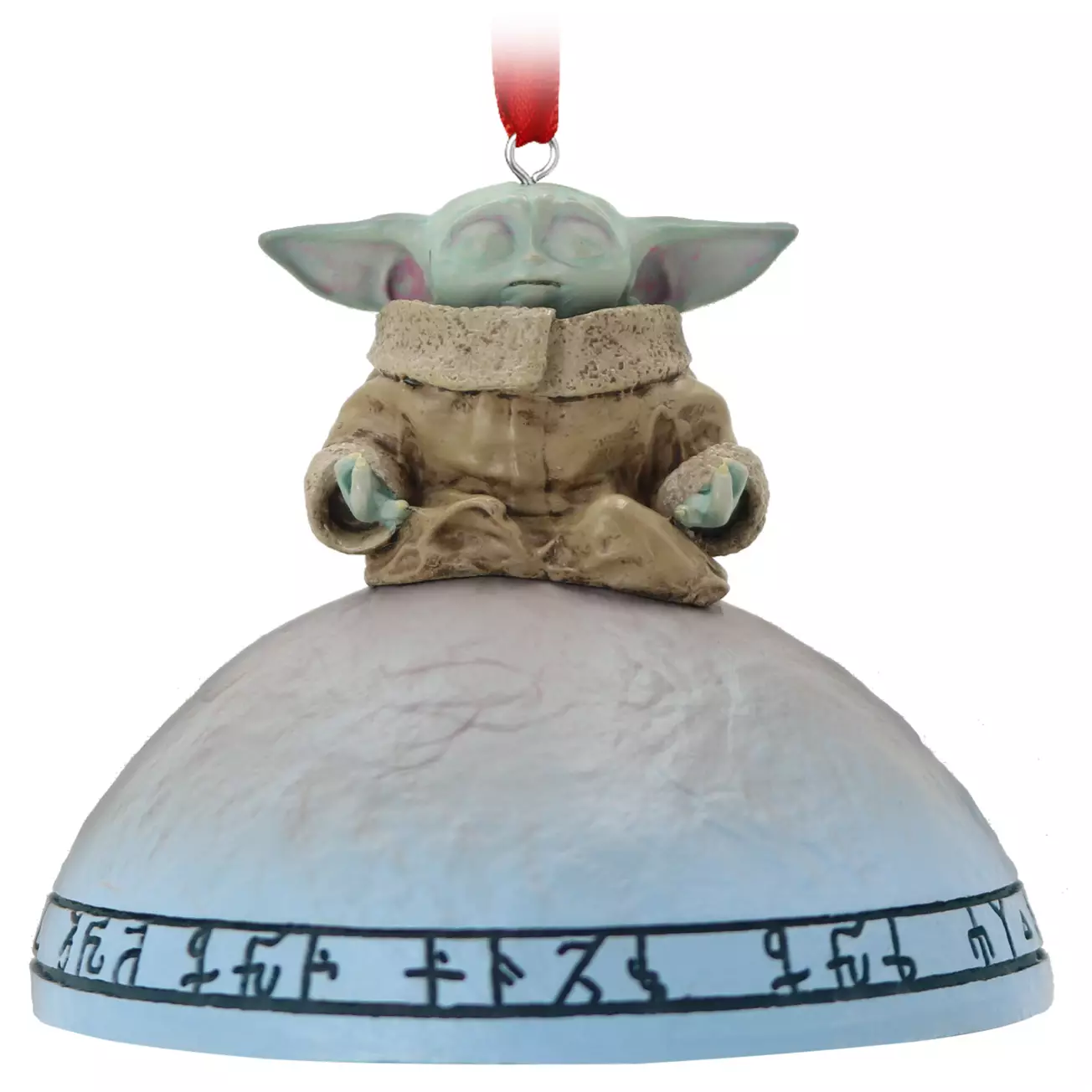 TM The Child (Grogu) Meditating Figural Light-Up Ornament 1