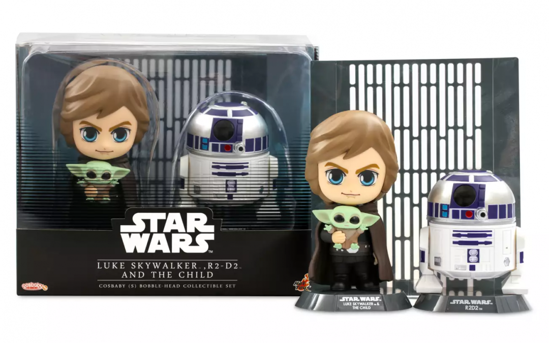 New The Mandalorian Luke Skywalker, R2-D2 and Grogu Bobble Head Toy Set available!