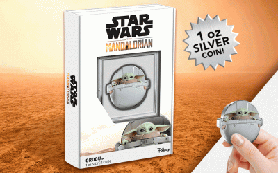 New The Mandalorian The Child (Gorgu) 1oz Silver Collectable Coin available now!