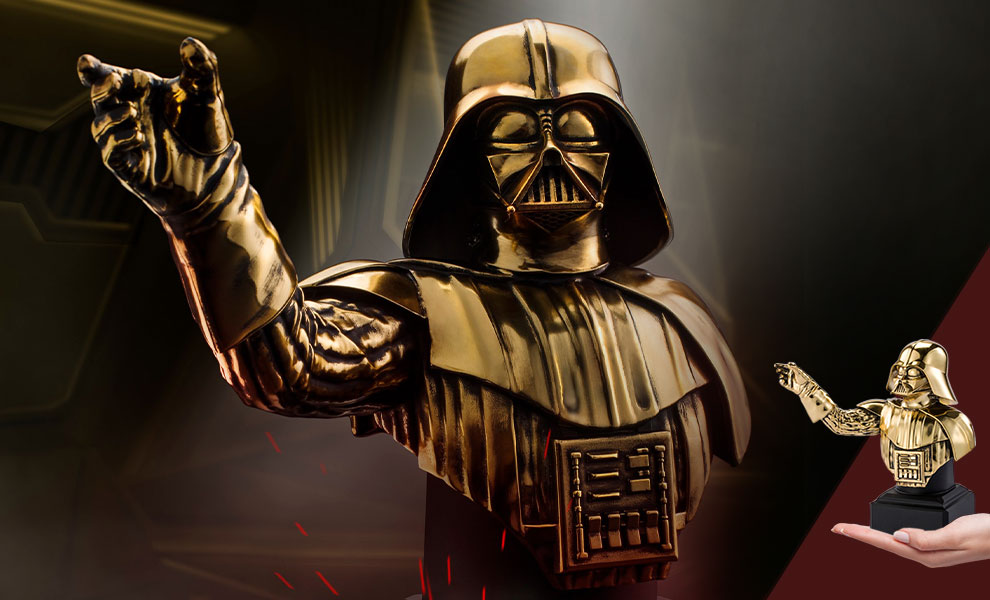 SW Darth Vader (Gilt) Gold Colored Bust 1