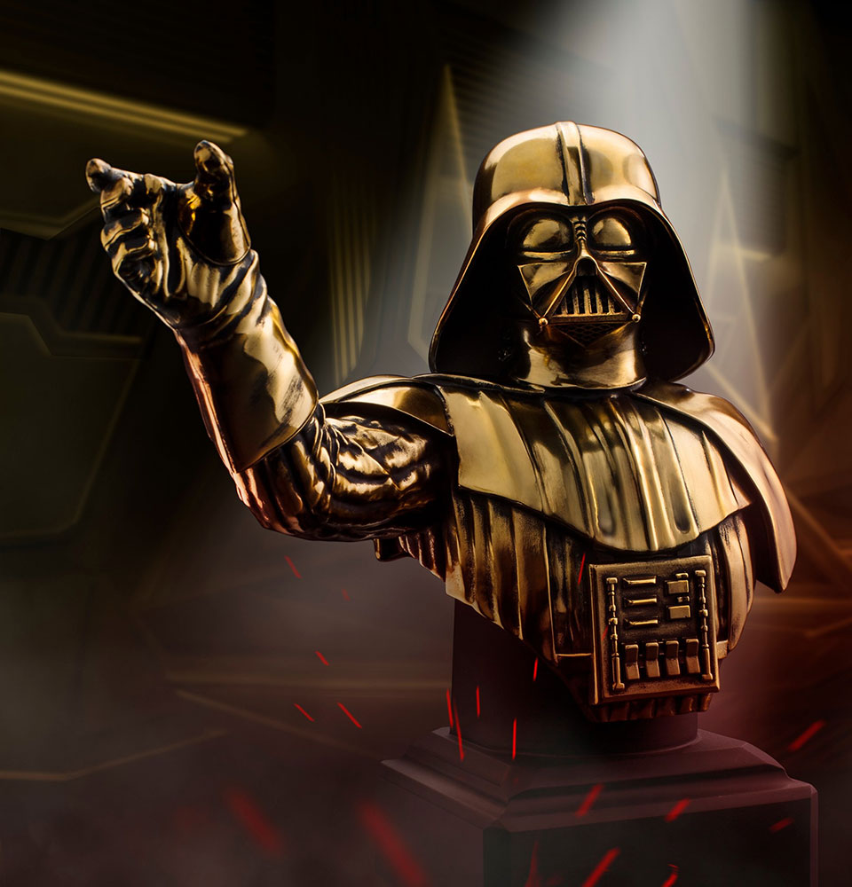 SW Darth Vader (Gilt) Gold Colored Bust 2