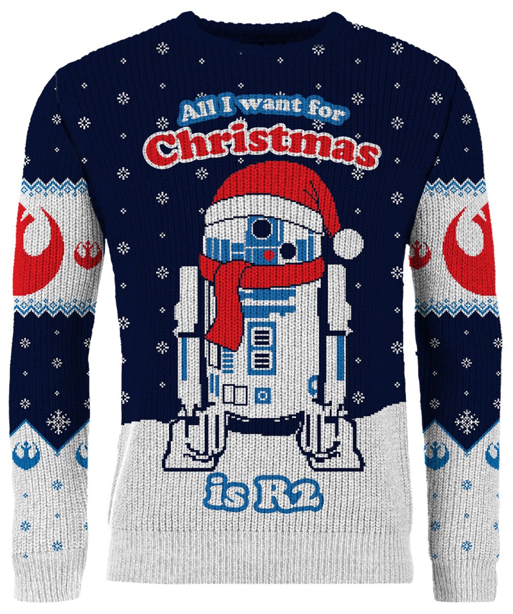 SW All I Want For Ugly Christmas Is R2 Christmas Sweater/Jumper 1