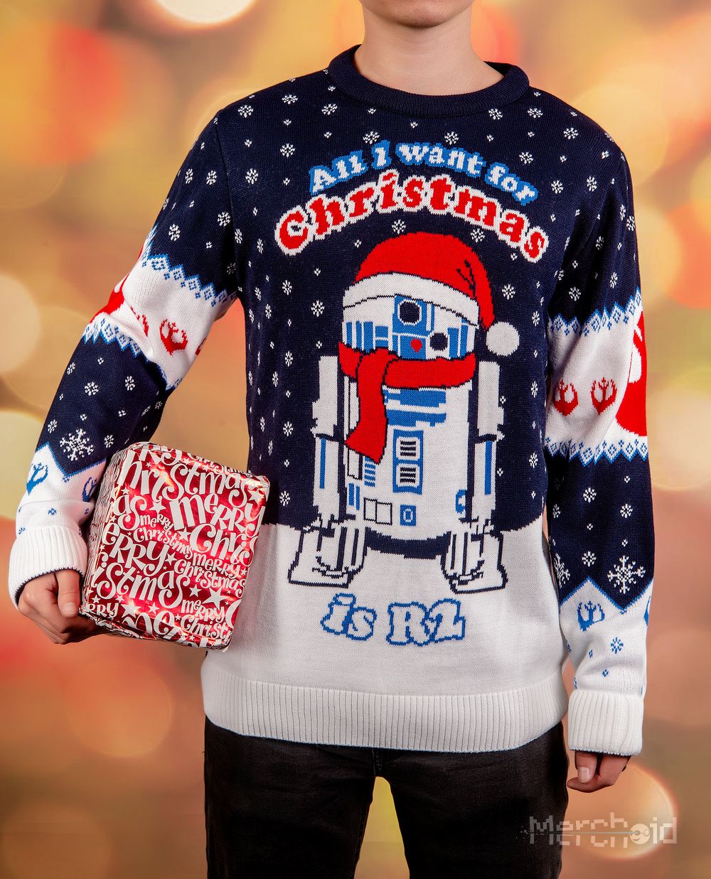 SW All I Want For Ugly Christmas Is R2 Christmas Sweater/Jumper 2