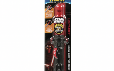New Star Wars Kylo Ren Lightsaber Light And Sound Toothbrush available now!