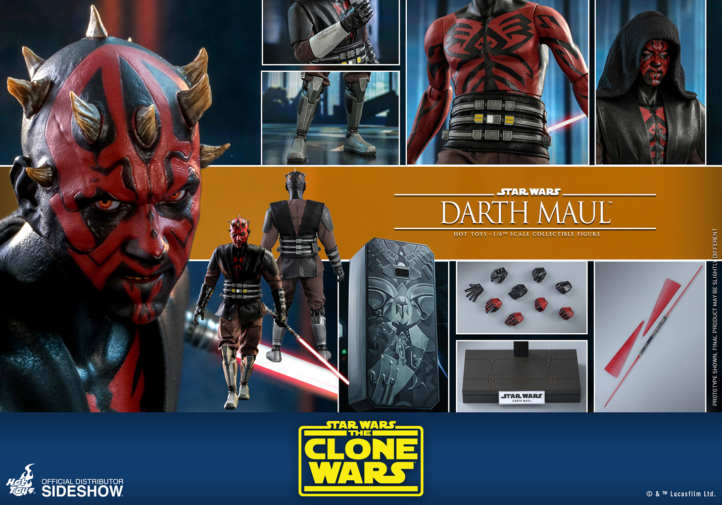 SWTCW Darth Maul Sixth Scale Figure 7