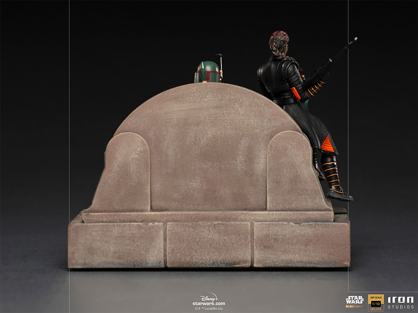 TBOBF Boba Fett & Fennec Shand on Throne Deluxe 1:10 Scale Statue 4