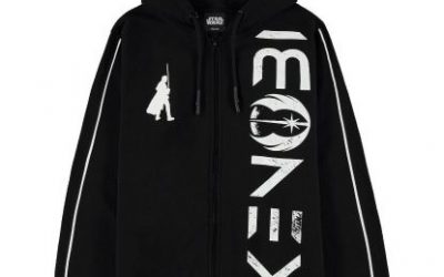 New Obi-Wan Kenobi Black and White Colored Zip Hoodie available for pre-order!