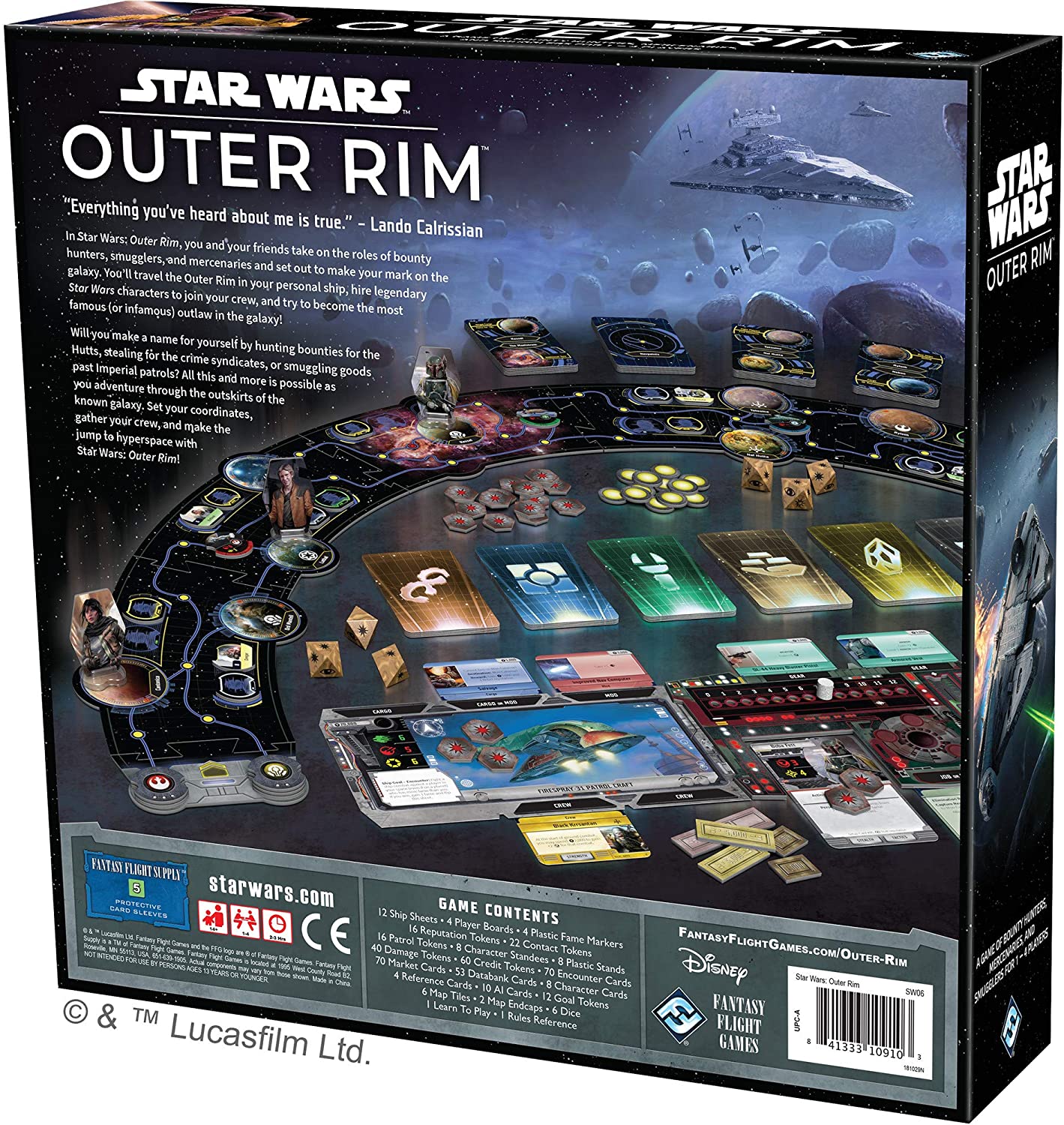 SW Asmodee Editions Outer Rim Strategy Board Game 2
