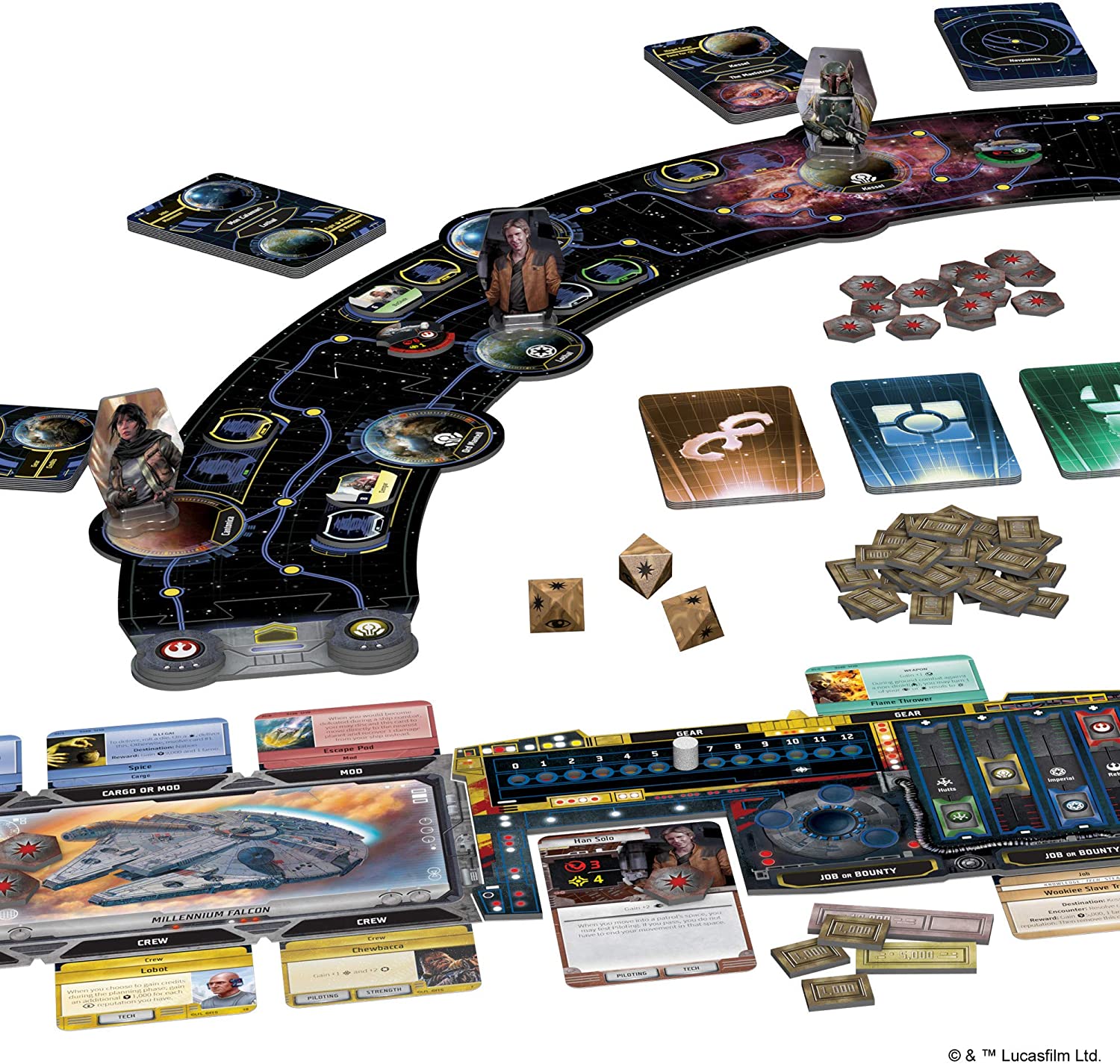 SW Asmodee Editions Outer Rim Strategy Board Game 3