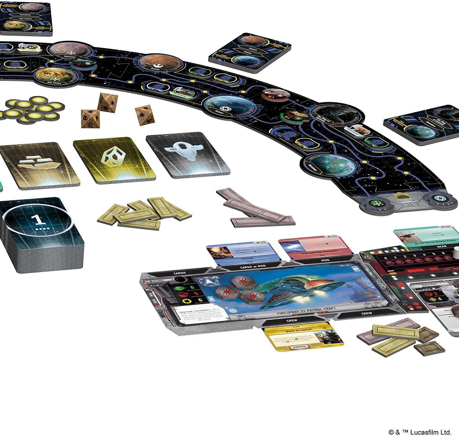 SW Asmodee Editions Outer Rim Strategy Board Game 4