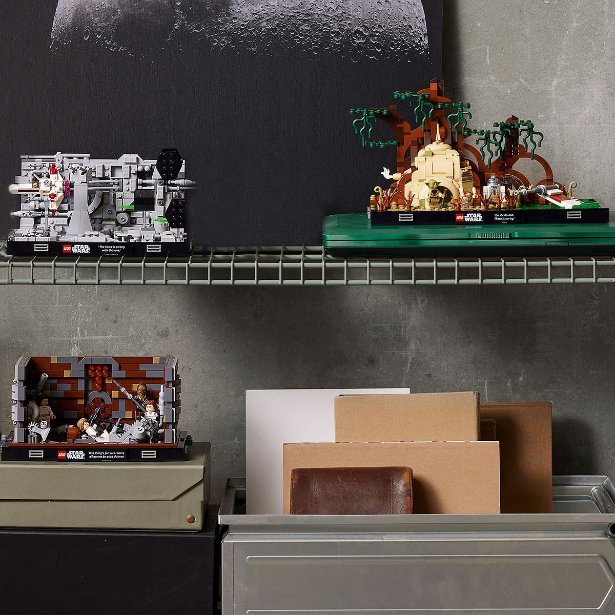 ANH Death Star Trench Run Diorama Lego Set 4