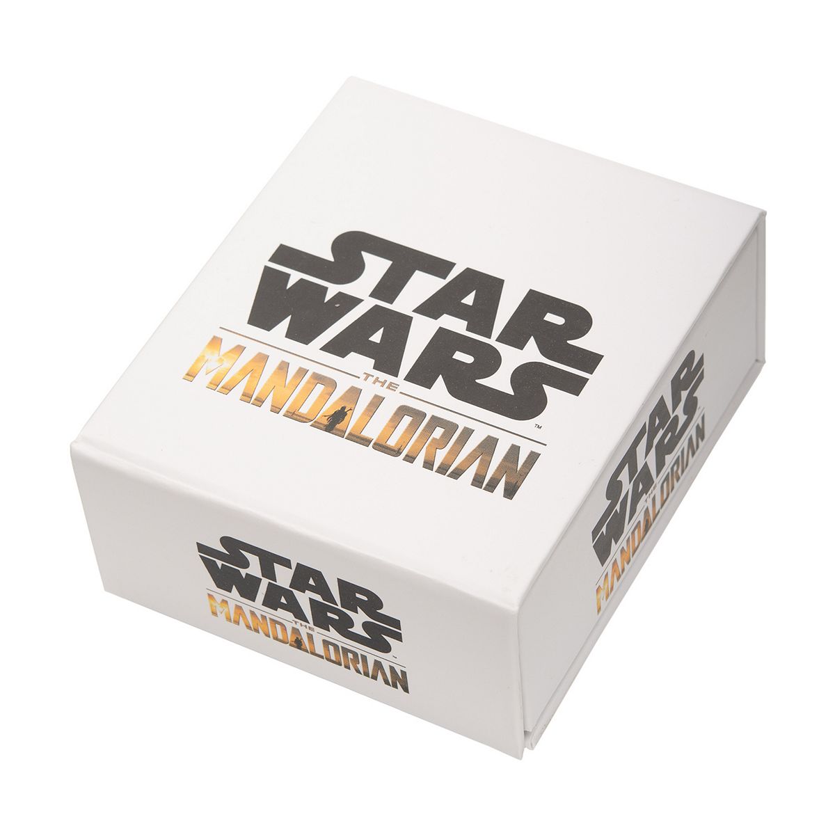 TM Stainless Steel Raised Helmet Beskar Credit Pendant Necklace 1