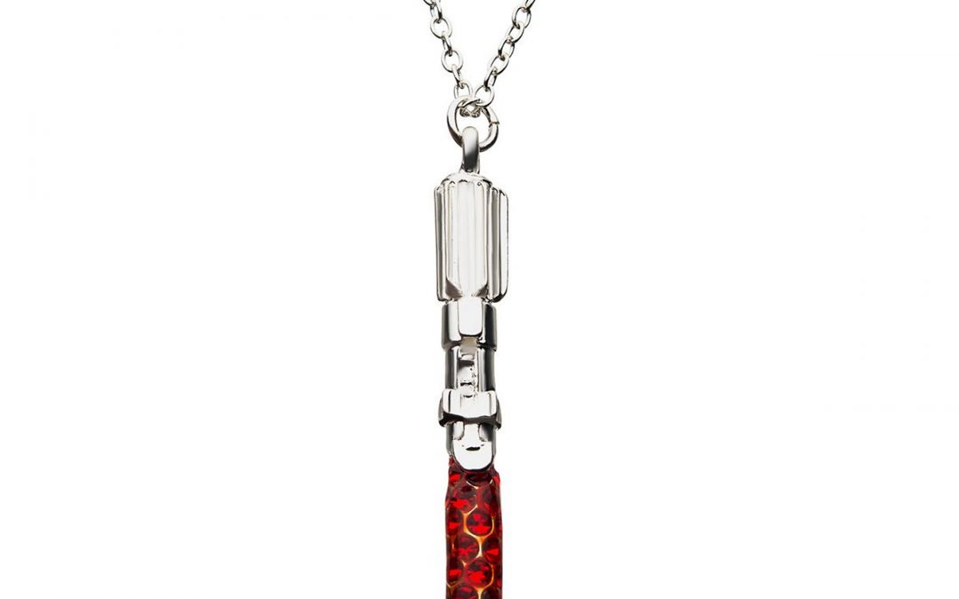 New Star Wars Red Crystal Lightsaber Pendant Necklace available now!