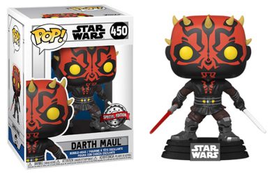 New The Clone Wars Darth Maul (with Darksaber and Lightsaber) Funko Pop! Bobble Head Toy available!