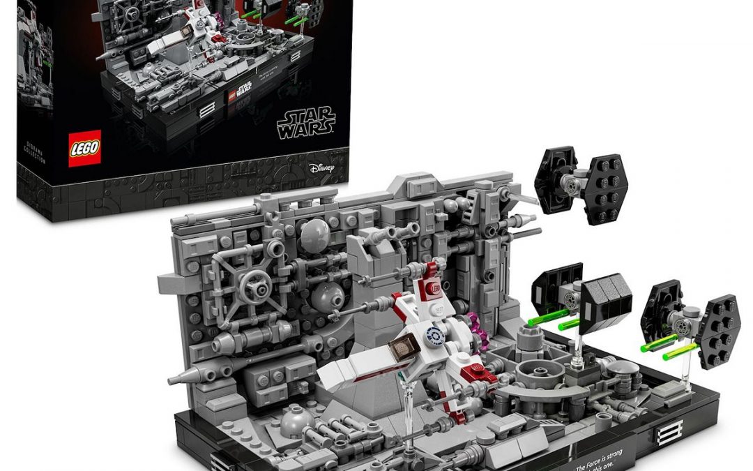 New A New Hope Death Star Trench Run Diorama Lego Set available now ...