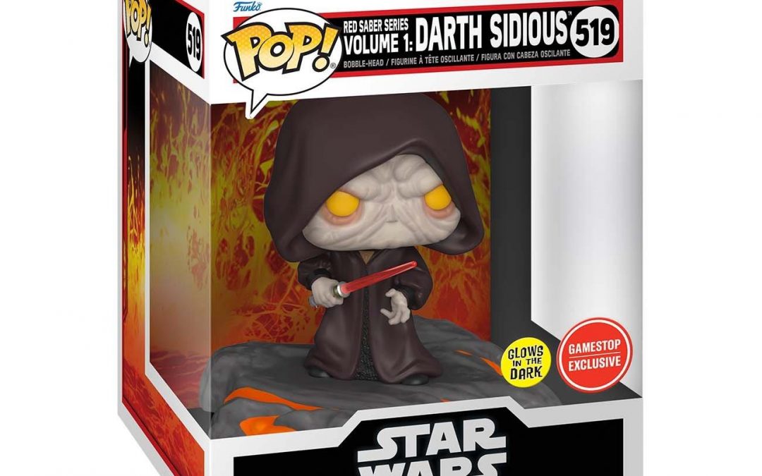 New Star Wars Darth Sidious Glow-in-the-Dark Bobble Head Toy available!