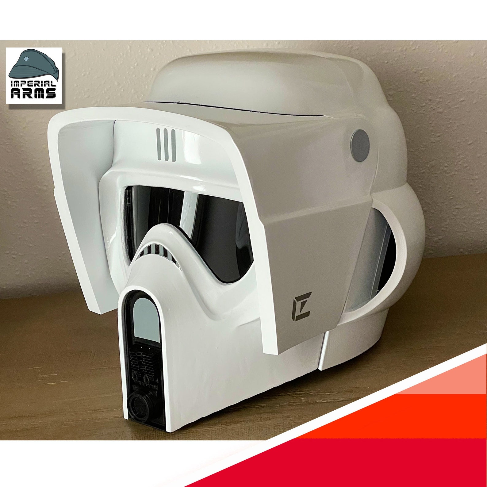 SW Imperial Biker Scout Trooper Custom Replica Prop Air Conditioned Helmet 1