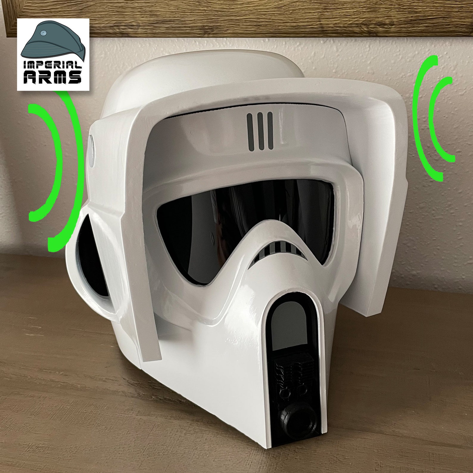 SW Imperial Biker Scout Trooper Custom Replica Prop Air Conditioned Helmet 2