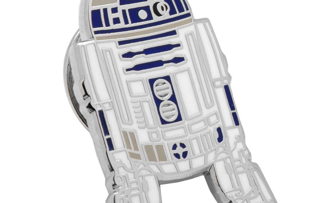 New Star Wars R2-D2 Silver-Plated Metal & Enamel Lapel Pin available now!