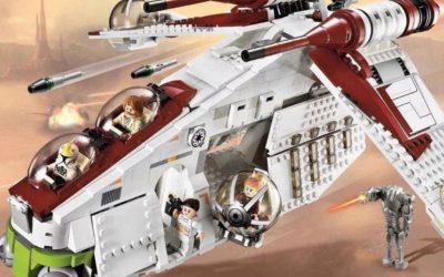 New Attack of the Clones Republic Gunship Lego Set available now!