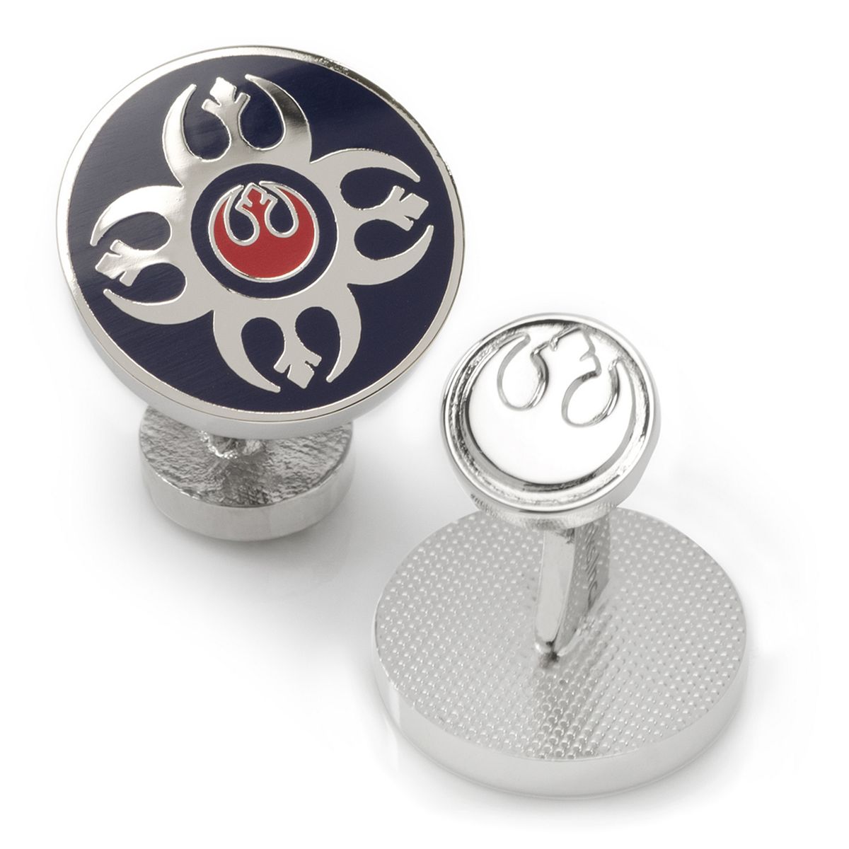 SW Rebel Symbol Blue & Red Cufflinks 2