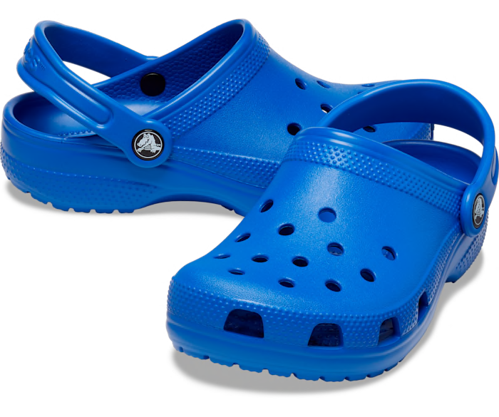 SW Blue Lightsaber Colored Kids' Classic Clog Shoes 1