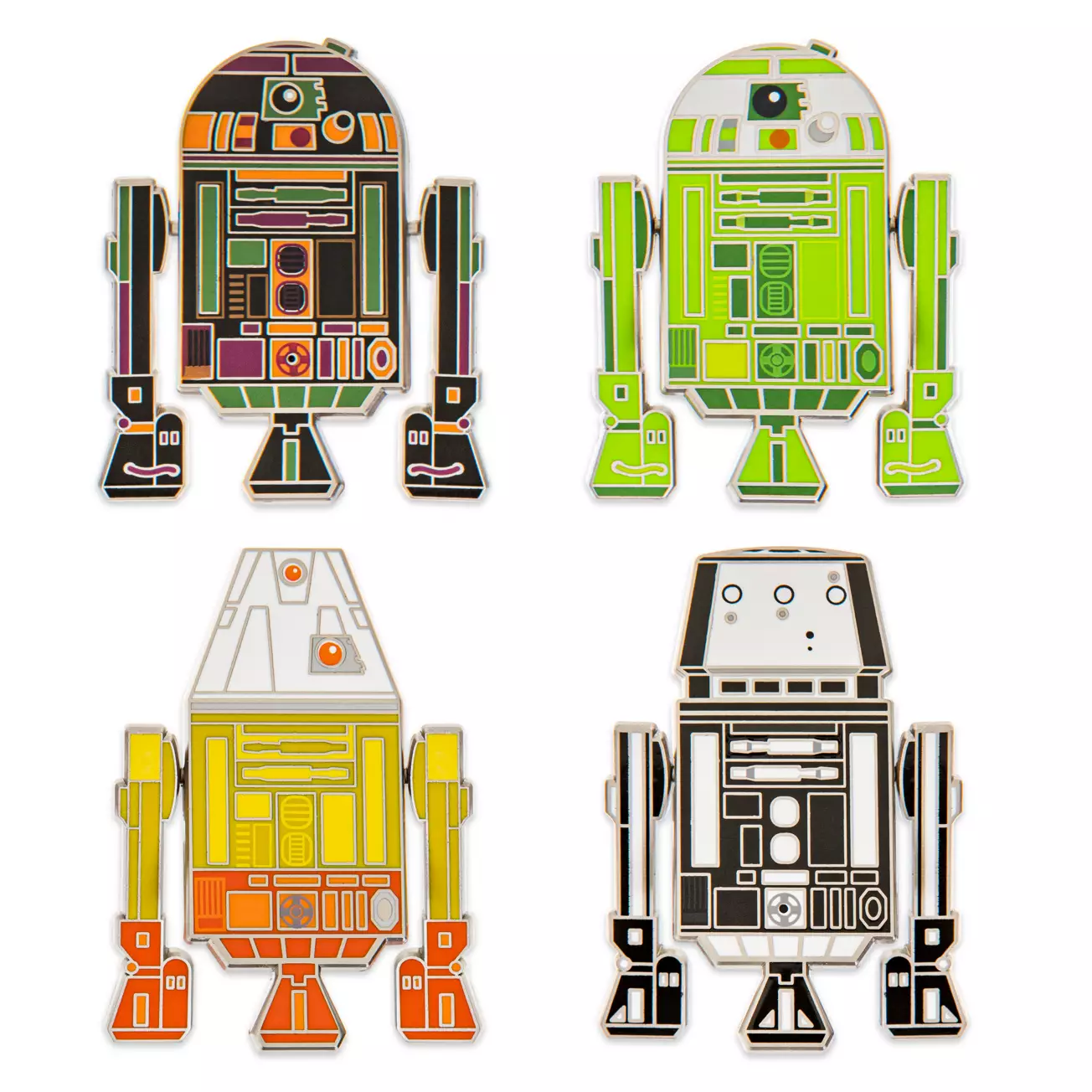 SW Astromech Droid Pin 4-Pack Set 2