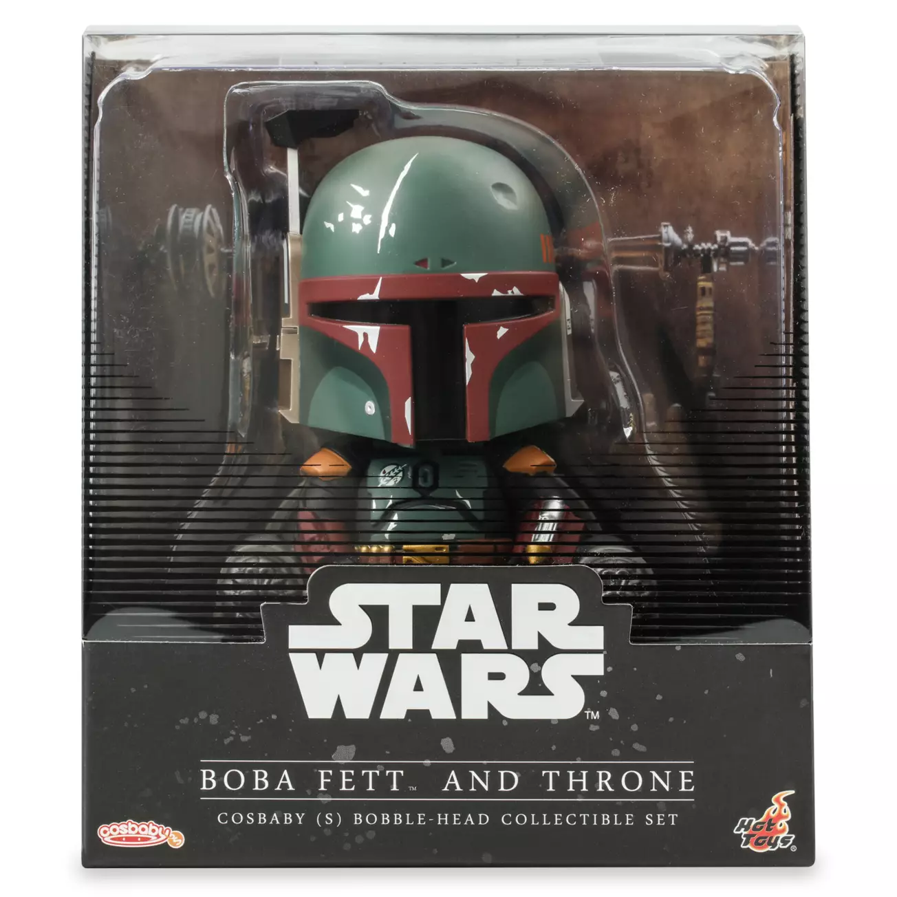 TBOBF Boba Fett and Throne Cosbaby Bobble-Head Toy 1