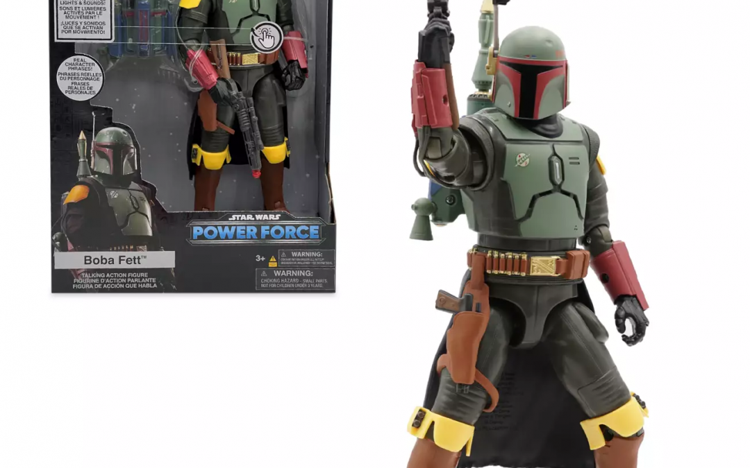 New The Book of Boba Fett Themed Boba Fett Talking Action Figure available now!