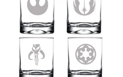New Star Wars Engraved Symbol Drinking Glasses Set available now!