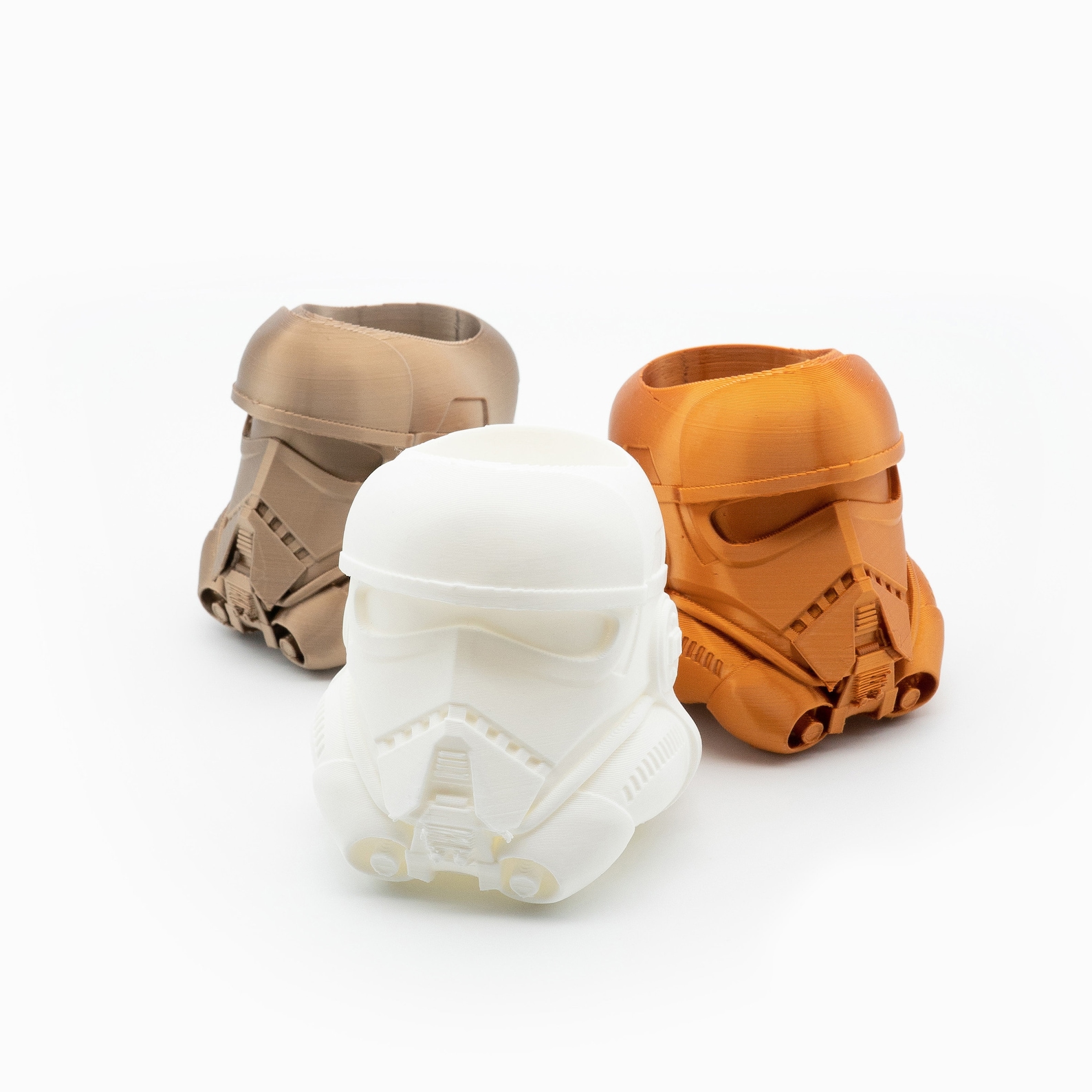 SW Imperial Stormtrooper Helmet Mini Planters Set 2