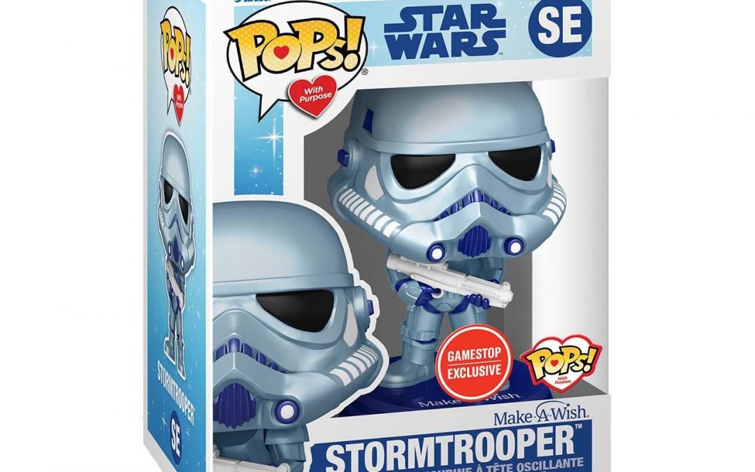 New Star Wars Make-A-Wish Stormtrooper Funko Pop! Bobble Head Toy available!