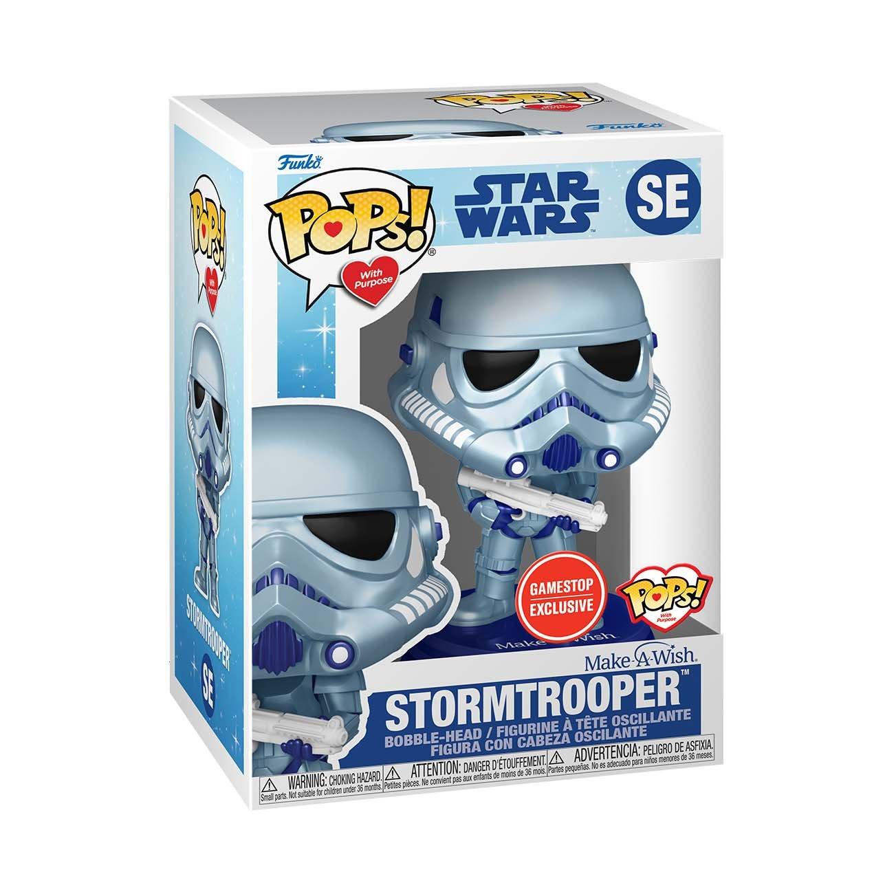 SW Make-A-Wish Stormtrooper Funko Pop! Bobble Head Toy 1