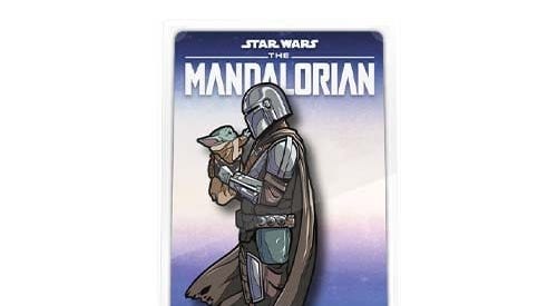 New The Mandalorian Mando (Din Djarin) With The Child (Gorgu) Collectible FiGPiN Enamel Pin available!