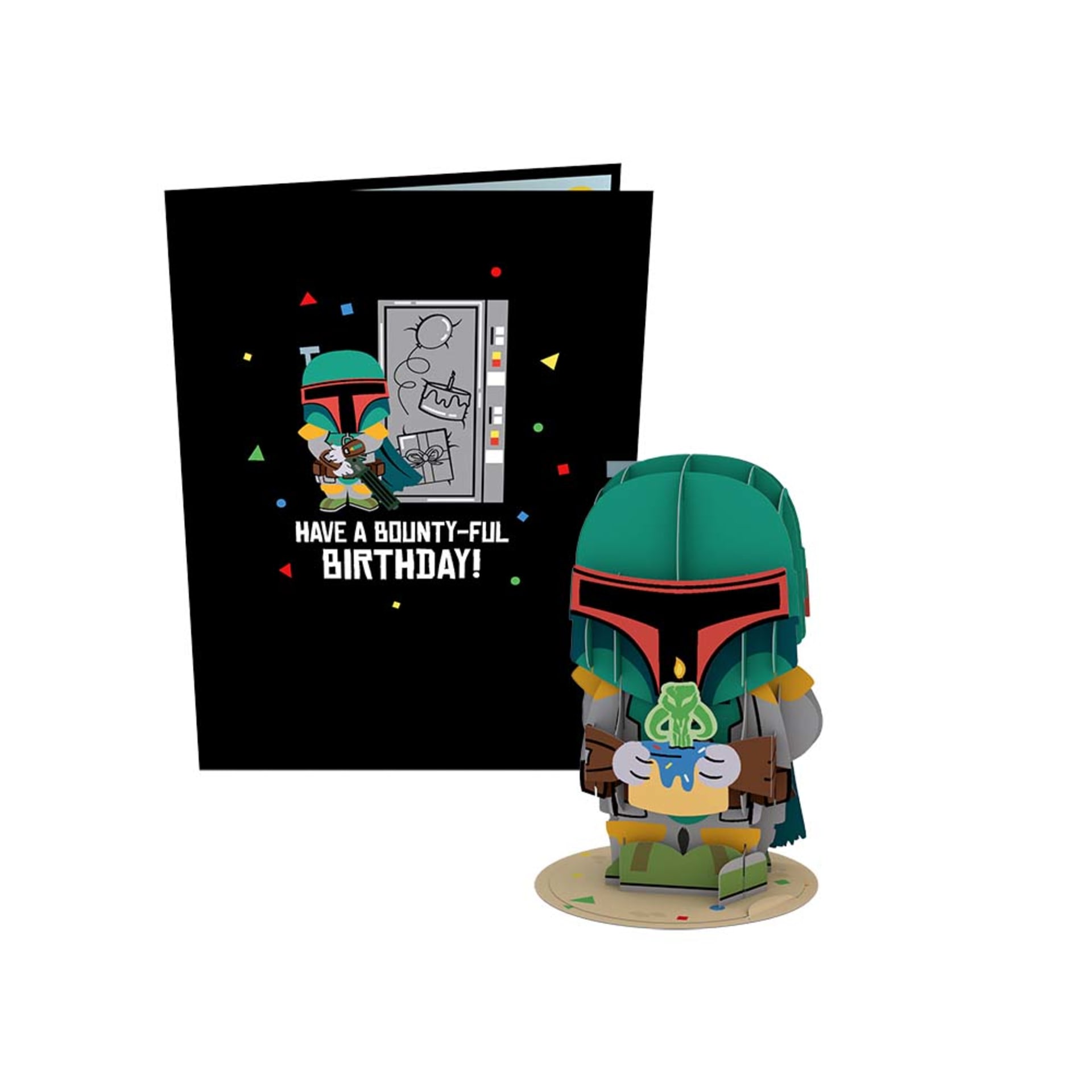 SW Boba Fett Bounty-ful Birthday Card with Pop-Up Gift 3