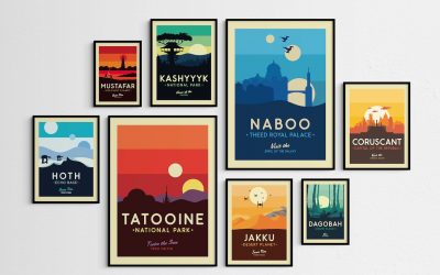 New Star Wars Planet Galaxy Posters Set available now!