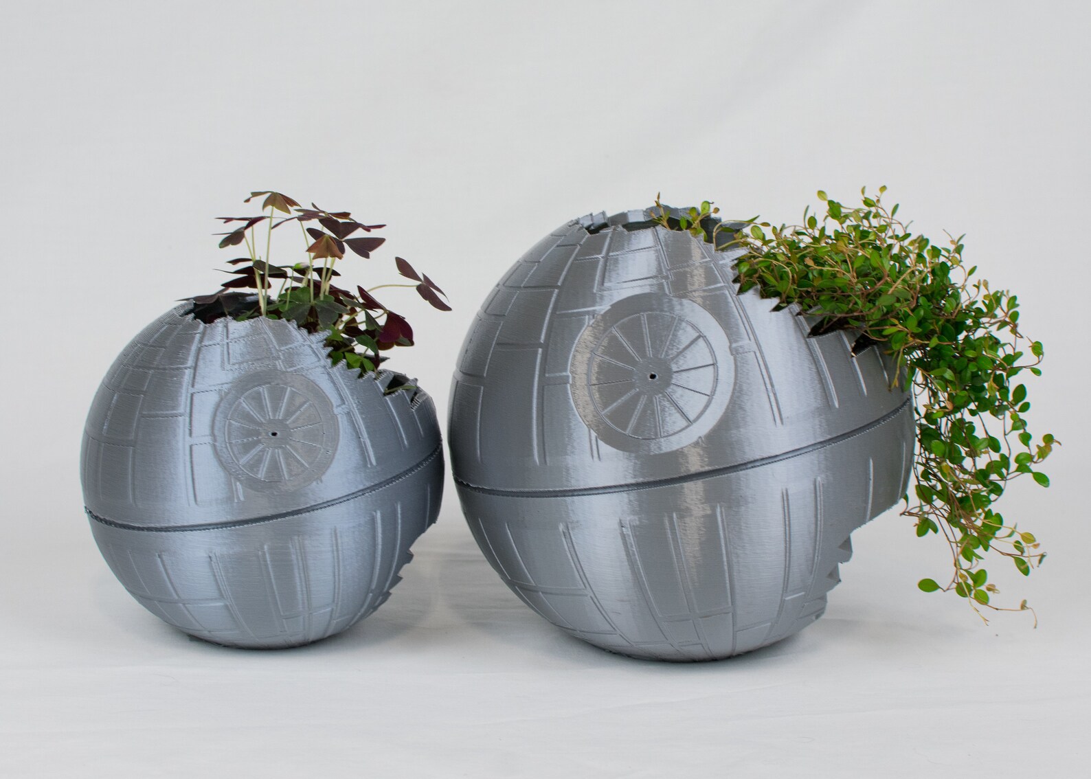 SW Death Star Inspired 3D Printed Planter 1