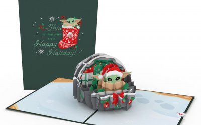 New The Mandalorian The Child (Grogu) Happy Holidays Pop-Up Card available!