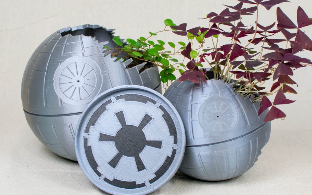 New Star Wars Death Star Inspired 3D Printed Planter available now!