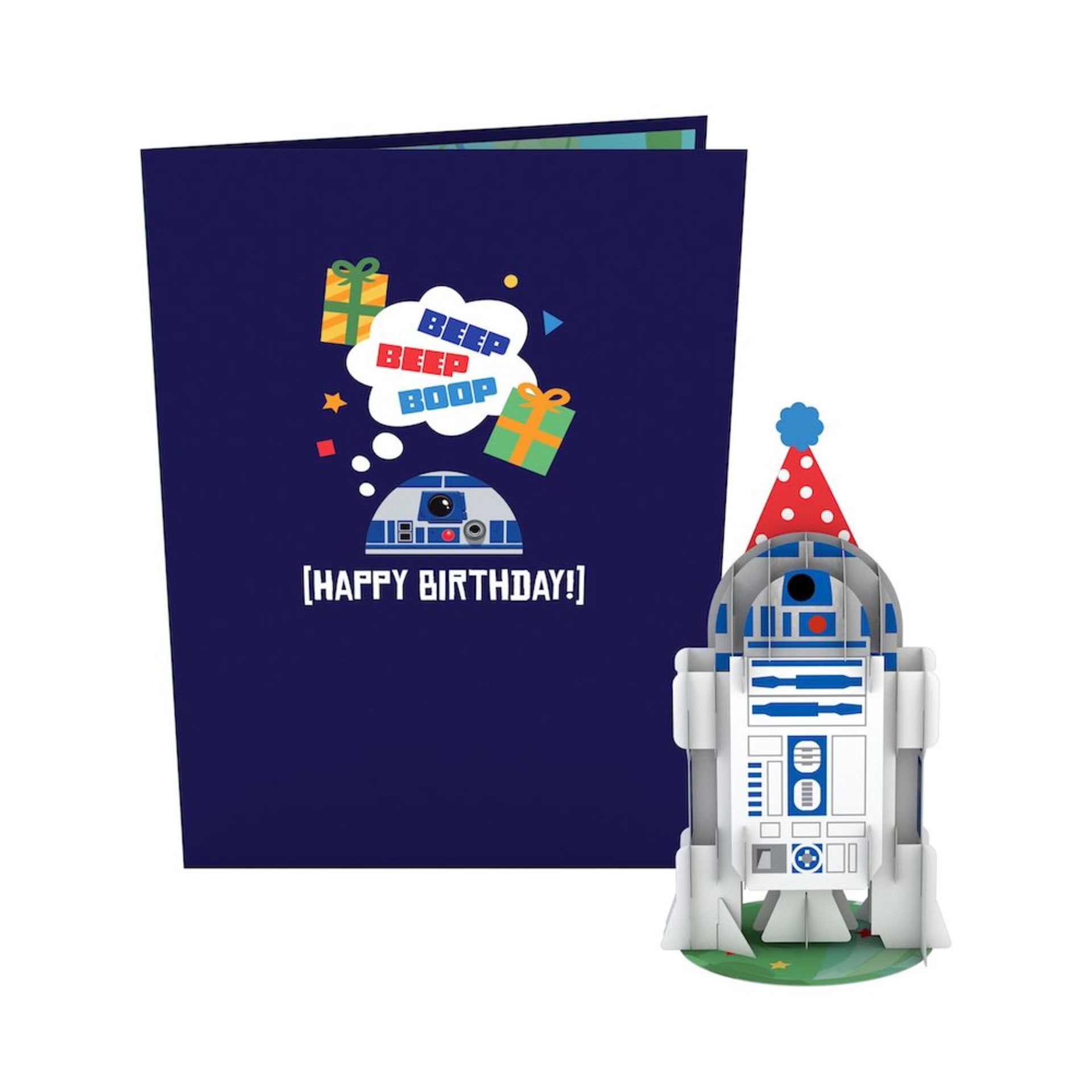 SW R2-D2 Birthday Card with Pop-Up Gift 1
