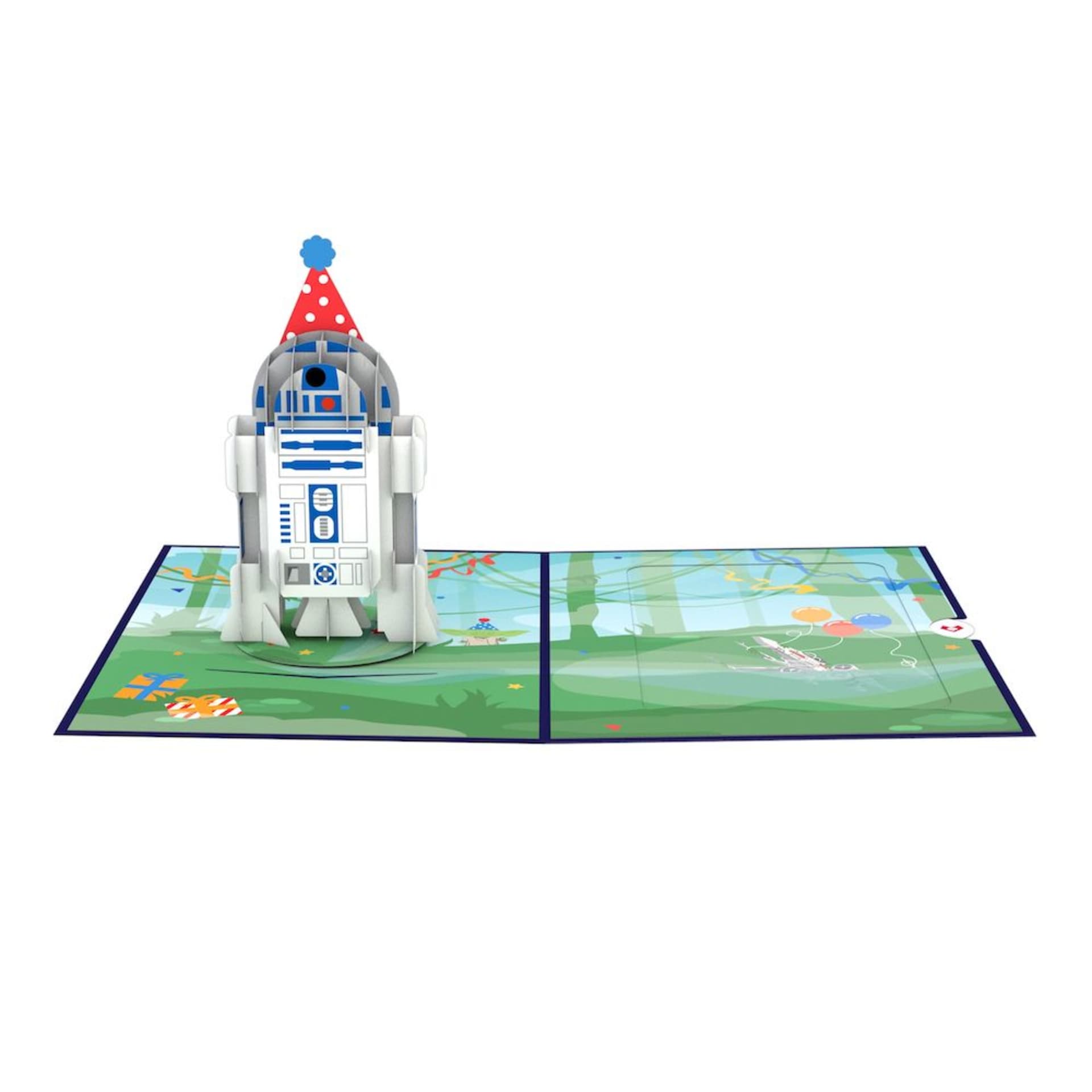 SW R2-D2 Birthday Card with Pop-Up Gift 2
