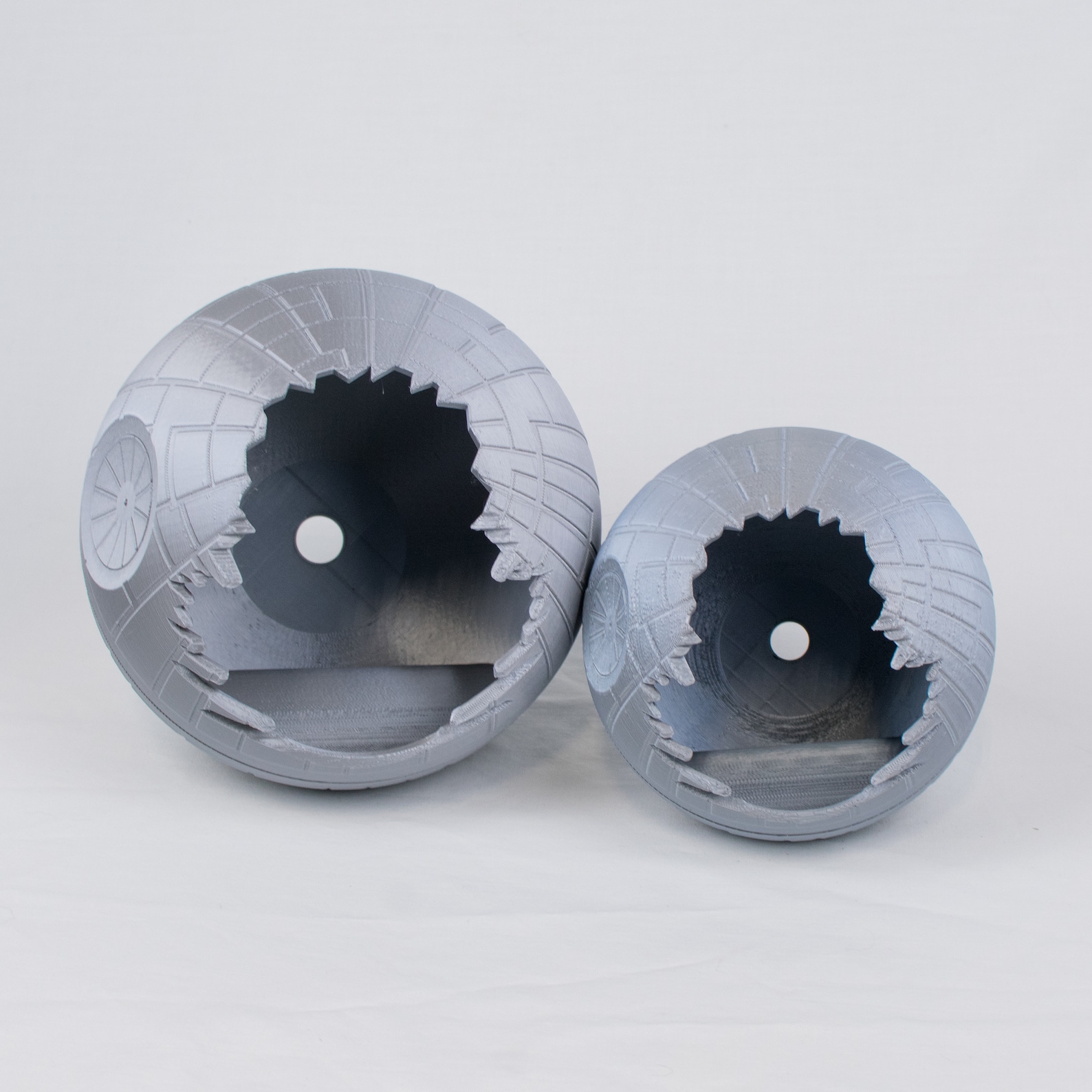 SW Death Star Inspired 3D Printed Planter 4