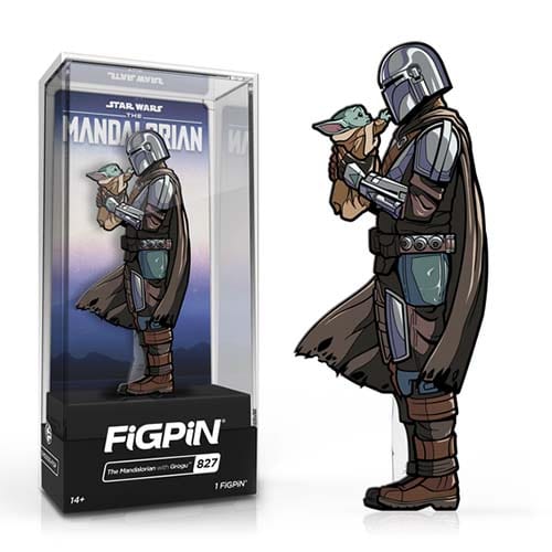 TM Mando (Din Djarin) With The Child (Gorgu) Collectible FiGPiN Enamel Pin 1