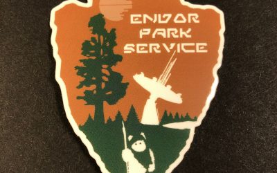 New Star Wars Endor Park Service 3" Vinyl Sticker available now!