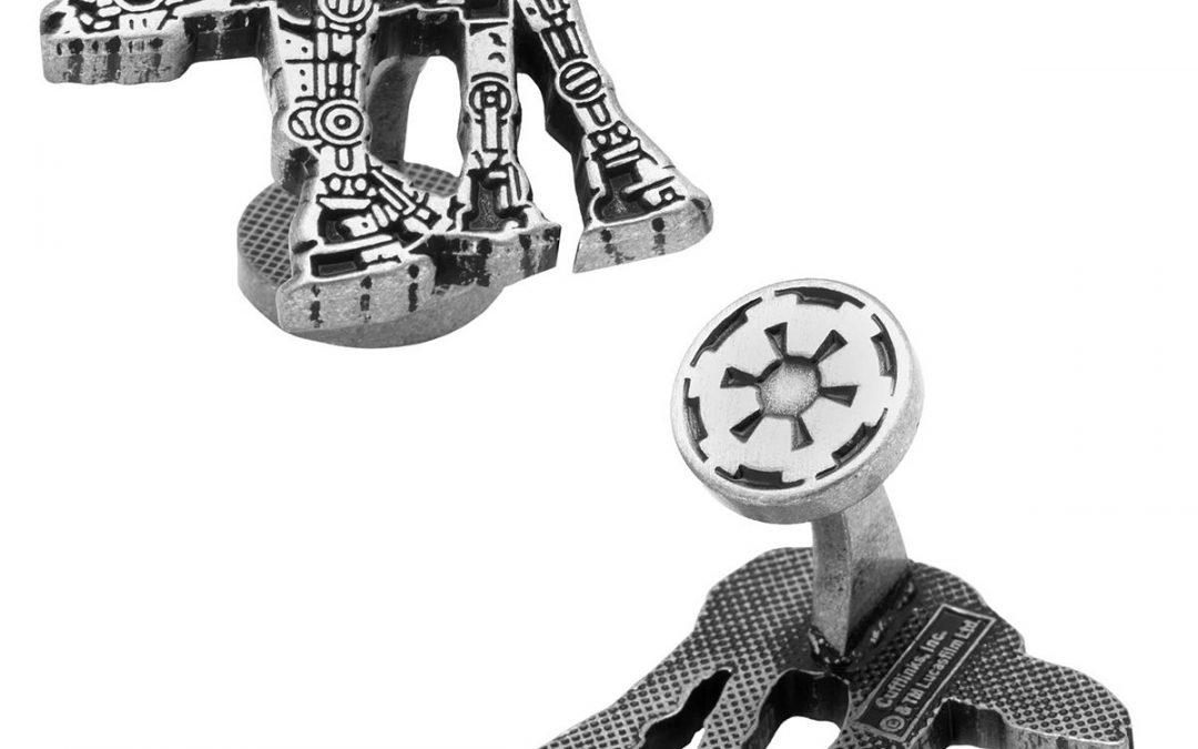 New Star Wars Imperial AT-AT Walker Etched Cuff Links available now!