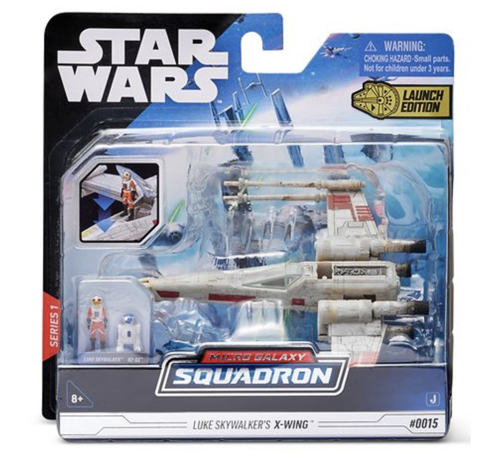 SW Luke Skywalker's X-Wing Fighter Micro Galaxy Squadron Vehicle Toy 1