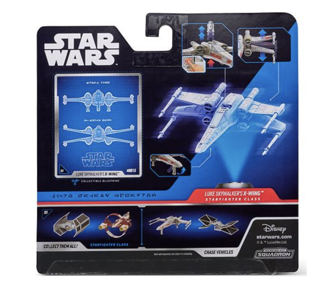 SW Luke Skywalker's X-Wing Fighter Micro Galaxy Squadron Vehicle Toy 2