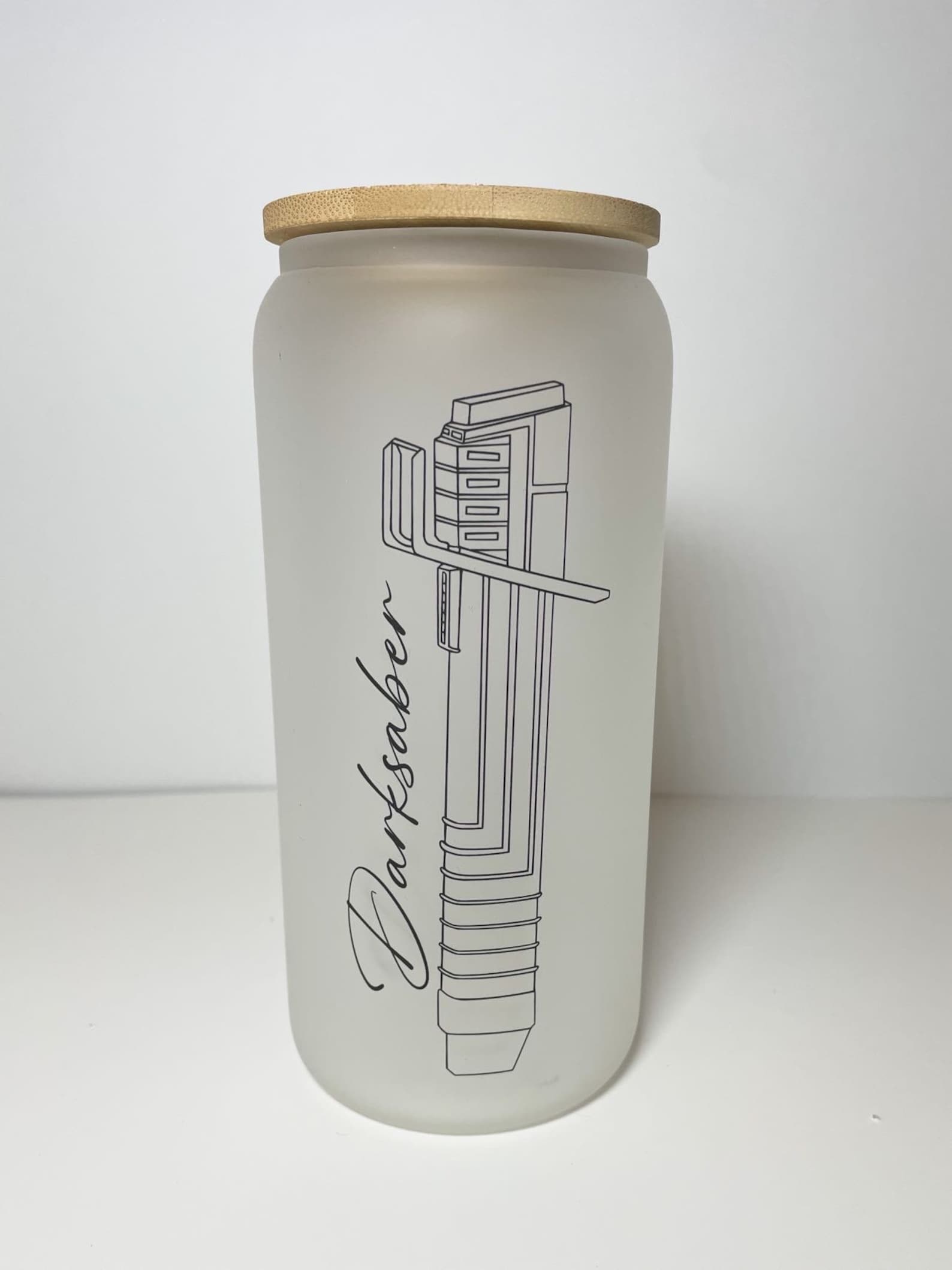 SW Lightsaber Hilt Frosted Glass Can Style Set 6