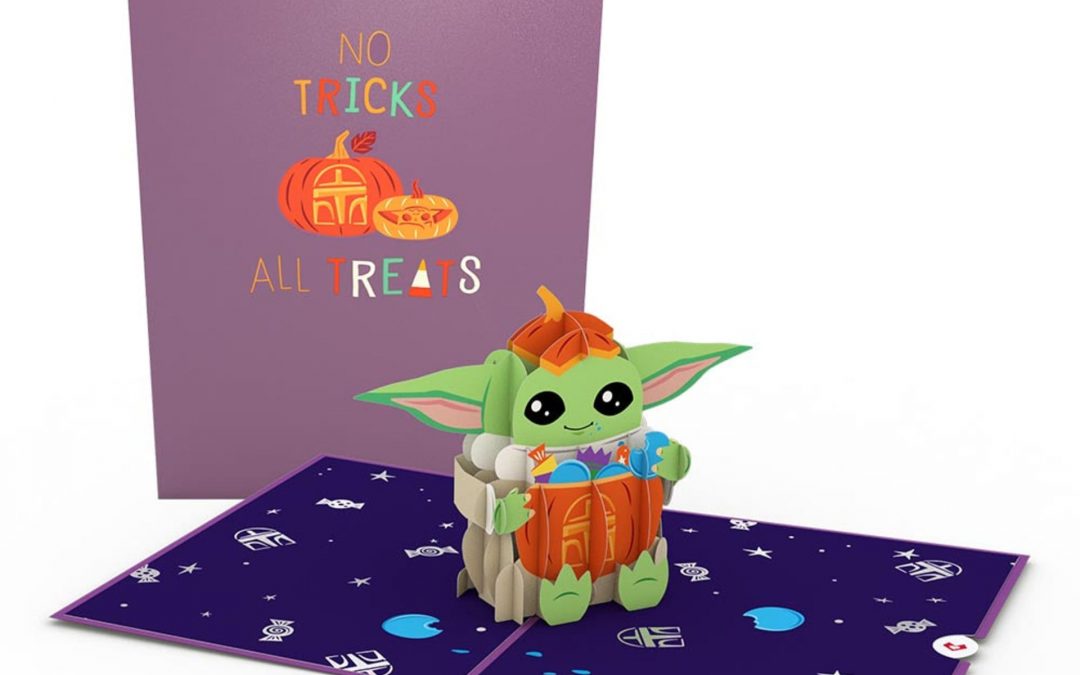 New The Mandalorian Grogu No Tricks All Treats Pop-Up Card available now!
