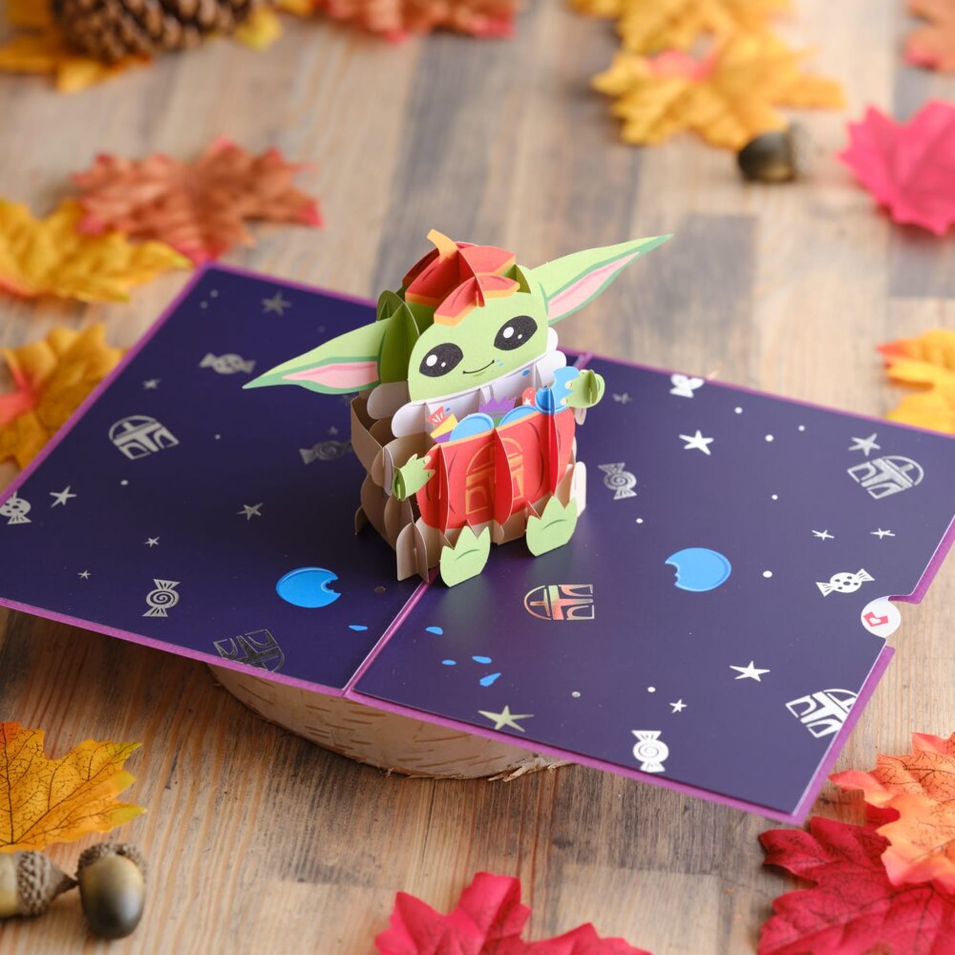 TM Grogu No Tricks All Treats Pop-Up Card 3